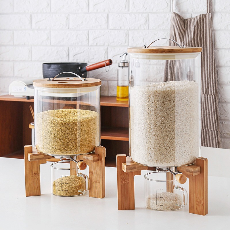 Food Storage Glass Containers Large - Büyük Yüksek Borosilikat El Yapımı Mutfak