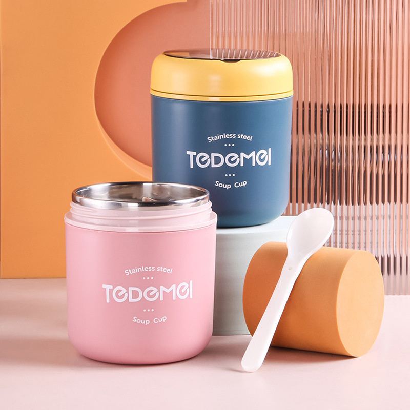 Food Storage Thermos - Paslanmaz Çelik Vakumlu Bardak Çorba Öğle