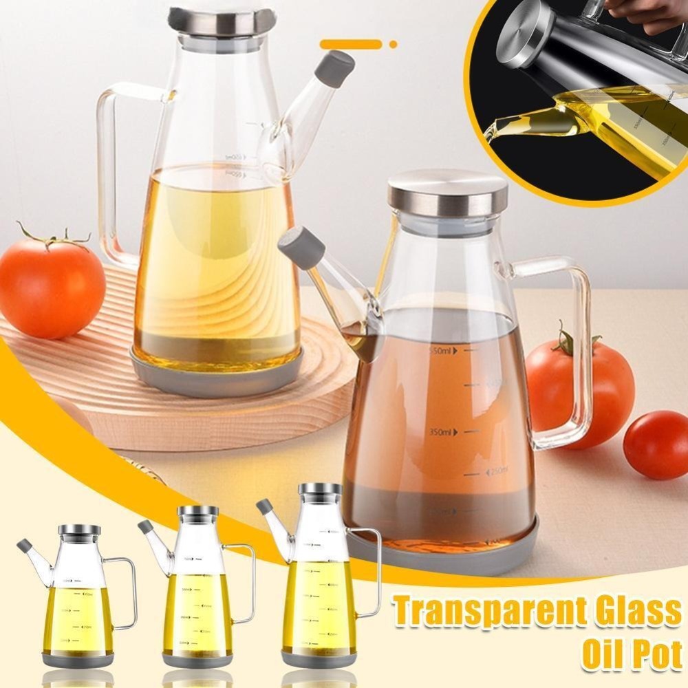 Food Storage Glass Containers Large - Dayanıklı Gıda sınıfı Yağ Dağıtıcı Şişe