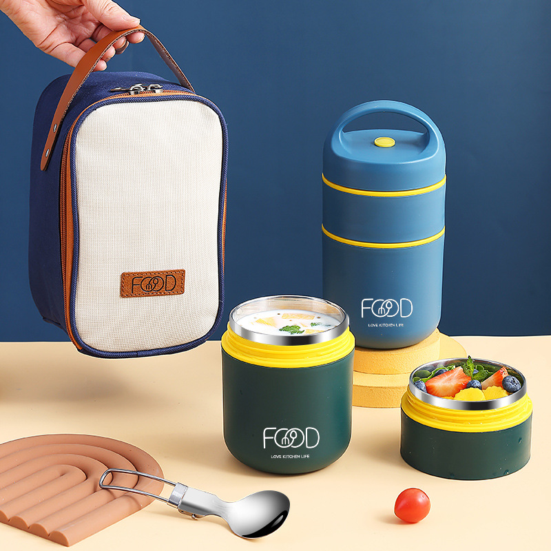 Food Storage Thermos - Çift Katmanlı Paslanmaz Çelik Yalıtımlı Öğle