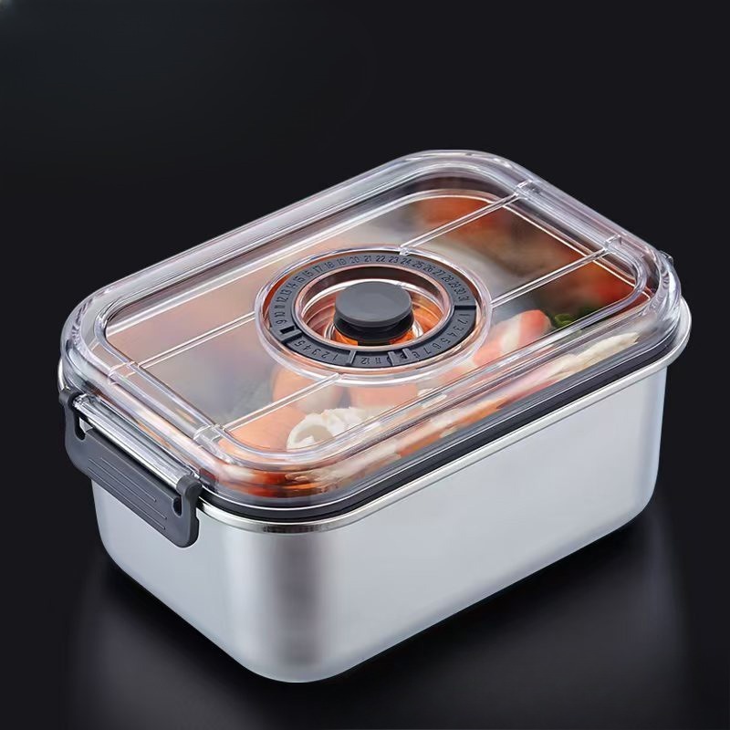 Food Storage Vacuum Containers - Paslanmaz Çelik Vakumlu Gıda Saklama Kabı,