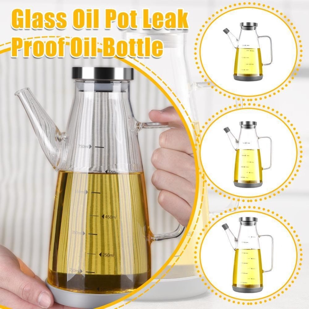 Food Storage Glass Containers Large - Yeni Gıda sınıfı Yağ Dağıtıcı Şişe