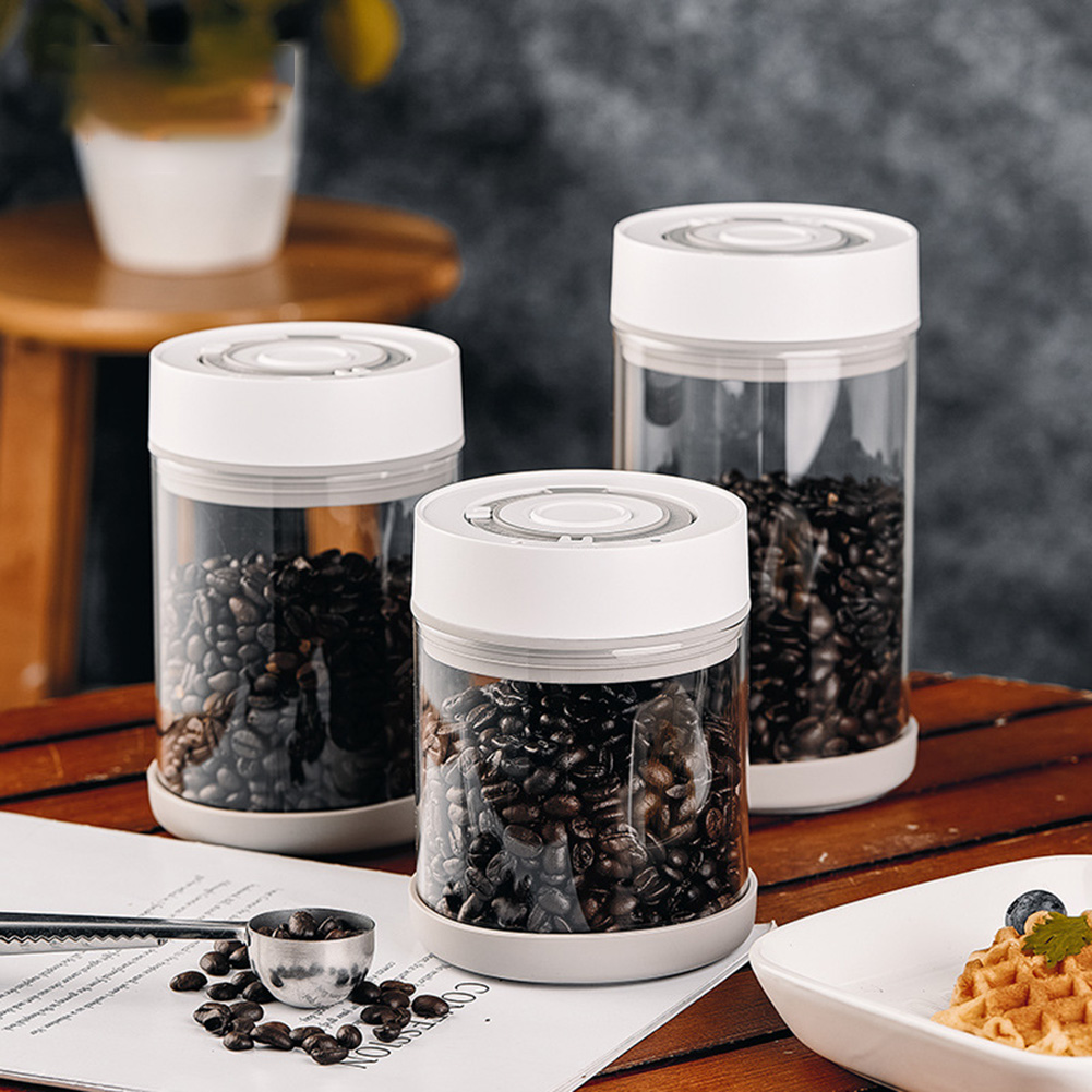 Food Storage Vacuum Containers - Mutfak Nem Geçirmez Cam Kahve Çekirdeği
