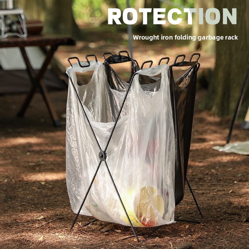 Food Storage For Camping - Taşınabilir Katlanabilir Çöp Torbası Tutucu, Kamp,