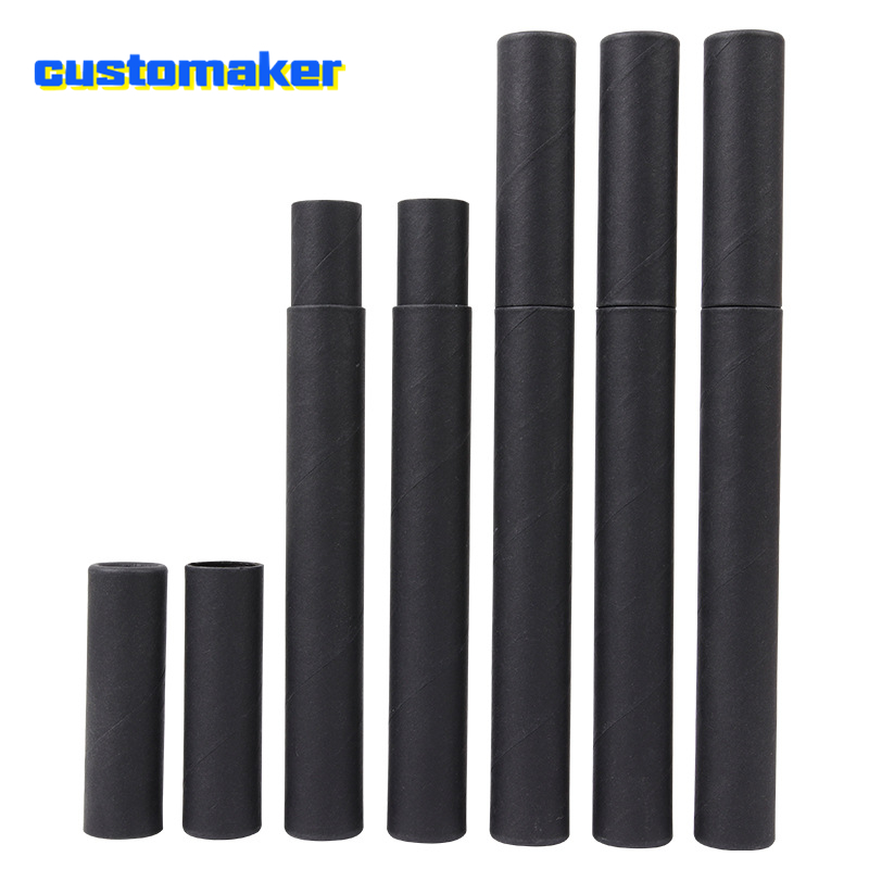 Food Storage Plants - Kapak kapaklı Kraft tüp kutusu, siyah,