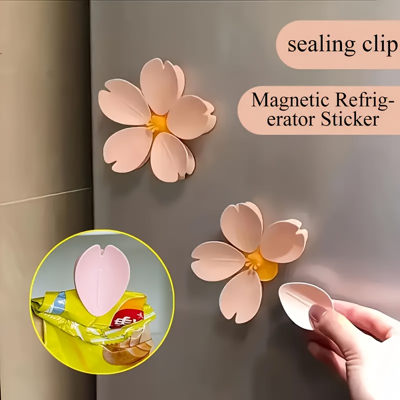 Food Storage Plants - Sakura Manyetik Klips Yaratıcı Mutfak Gereçleri