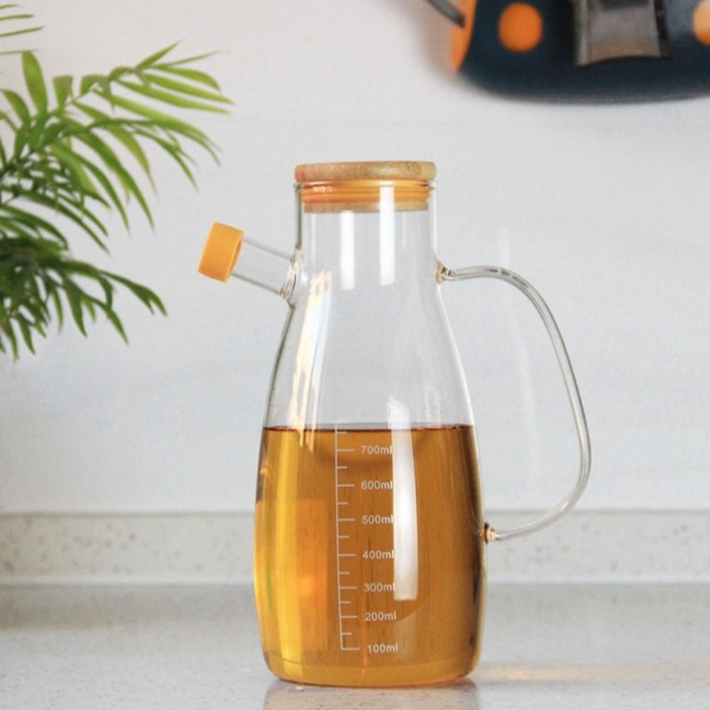 Food Storage Glass Containers Large - Dayanıklı Gıda Sınıfı Yağ Dağıtıcı Şişe