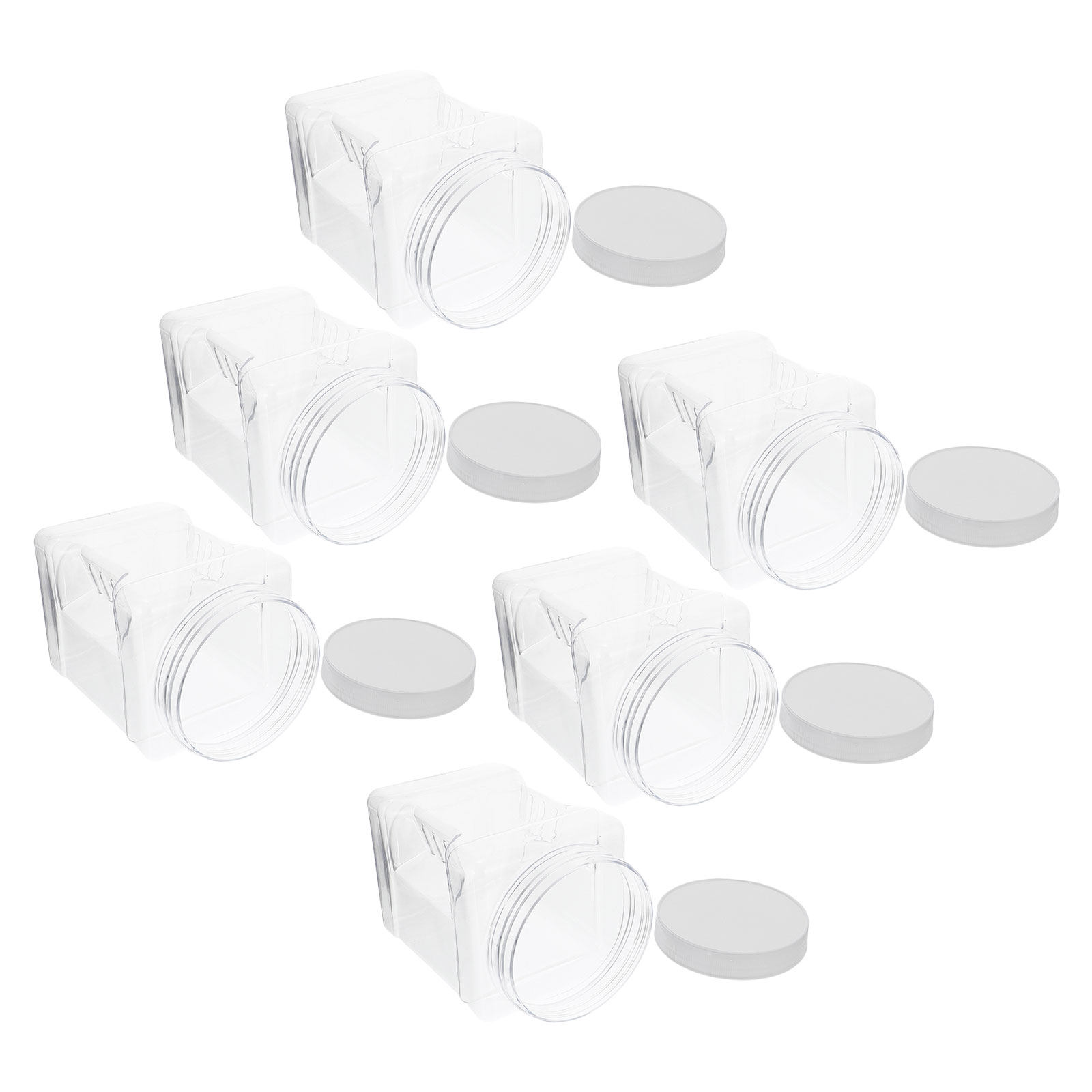 6 Adet Şeffaf Kare Plastik Sak - Food Storage Jars Plastic incelemesi ve fiyatı