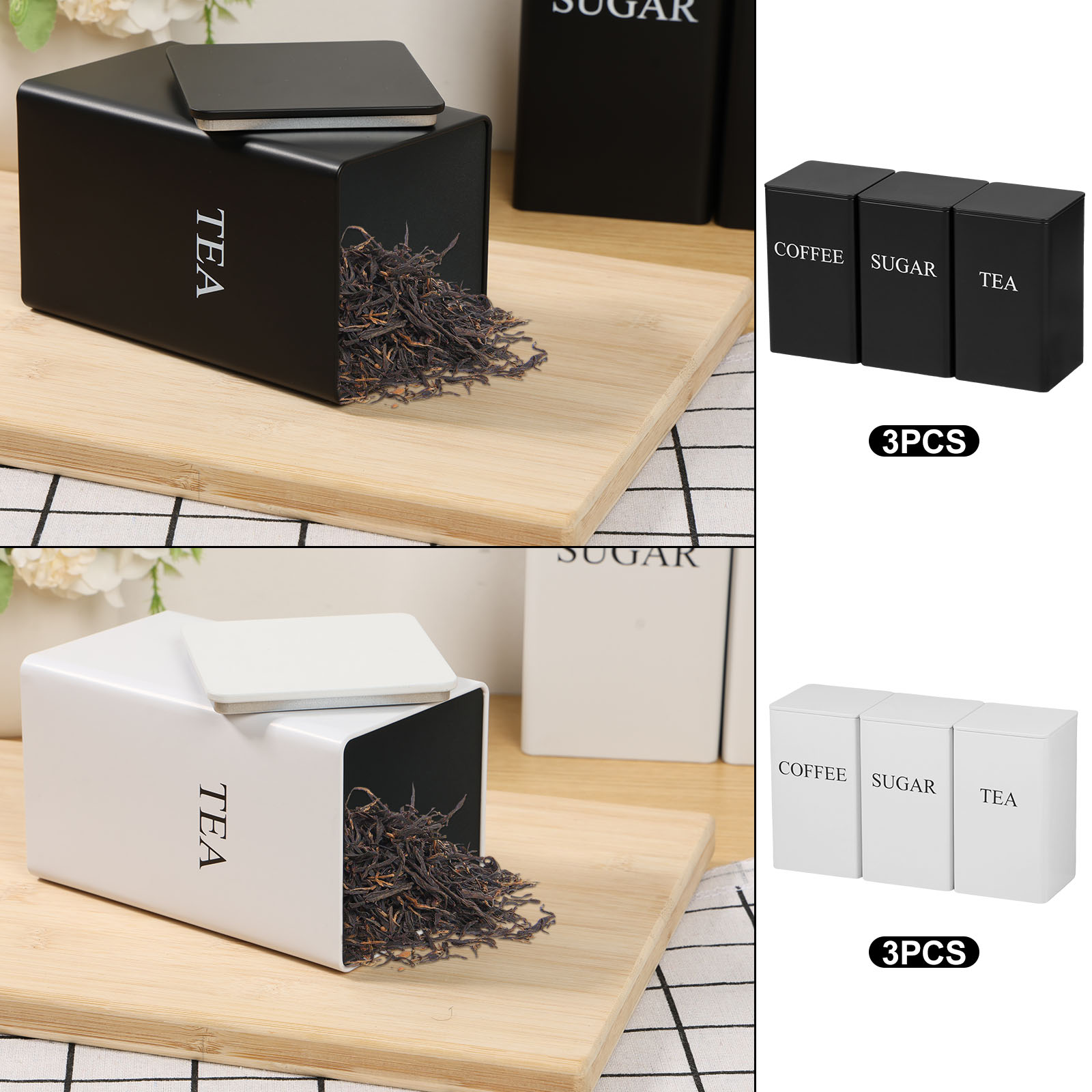 3 adet kahve çekirdeği saklama - Food Storage Jars With Lids incelemesi ve fiyatı