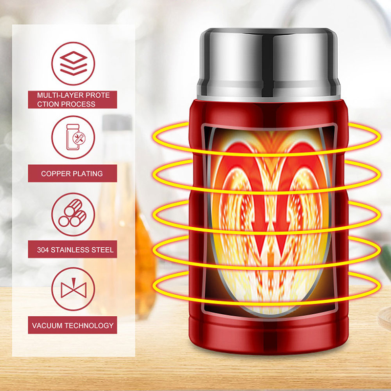 500/750ml paslanmaz çelik gıda - Food Storage Thermos incelemesi ve fiyatı