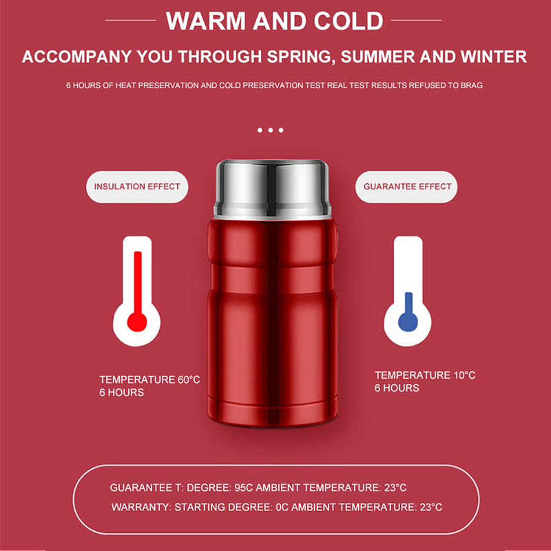 500/750ml paslanmaz çelik gıda - Food Storage Thermos incelemesi ve fiyatı