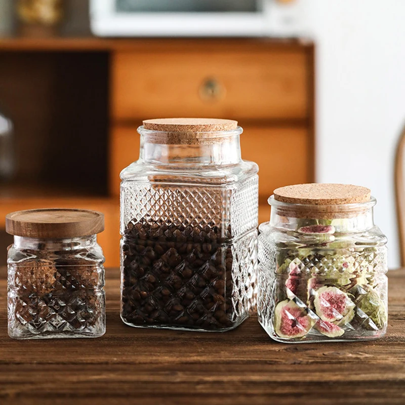 Ahşap Kapaklı Büyük Kapasiteli - Food Storage Glass Containers Large incelemesi ve fiyatı