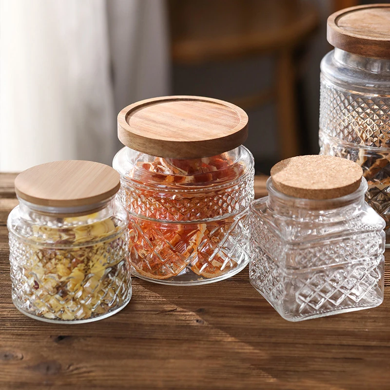 Ahşap Kapaklı Büyük Kapasiteli - Food Storage Glass Containers Large incelemesi ve fiyatı
