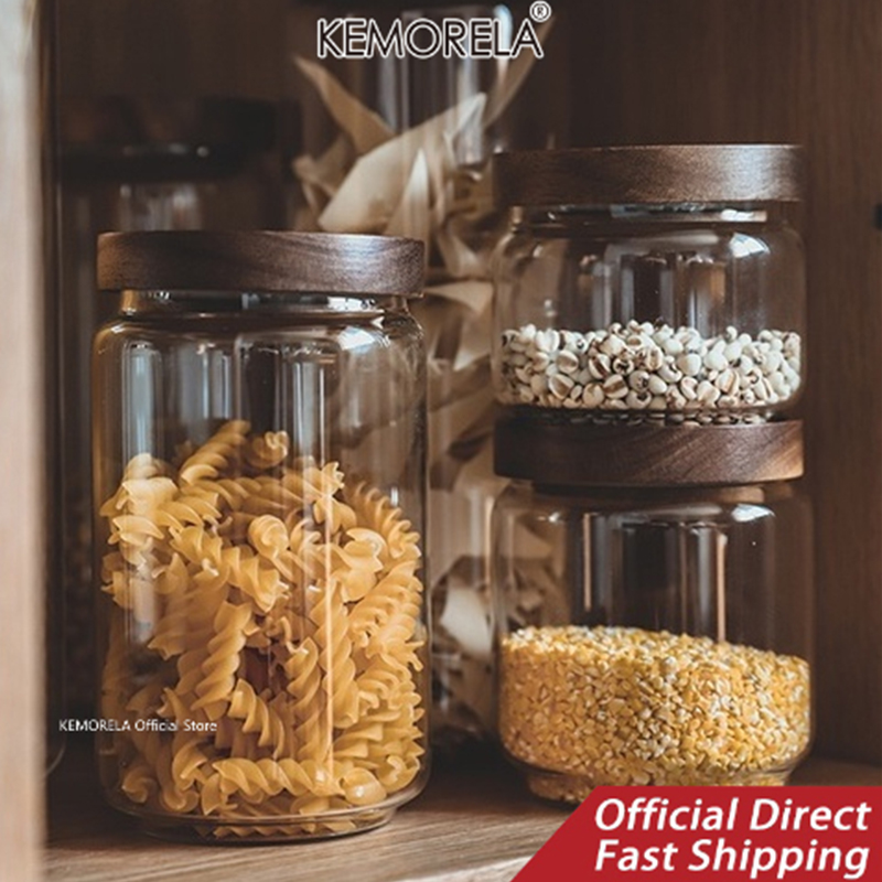 Ahşap Kapaklı Cam Hava Geçirme - Food Storage Jars With Lids incelemesi ve fiyatı