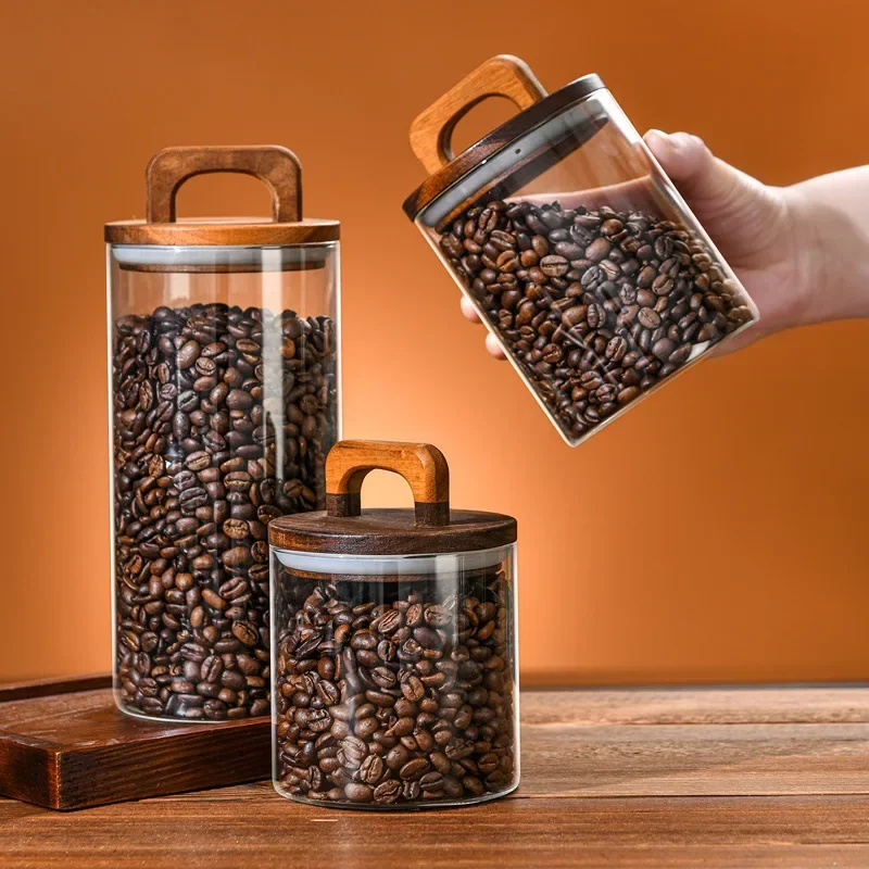 800-2100 ml Ahşap Kapaklı Cam  - Food Storage Glass Containers Large incelemesi ve fiyatı