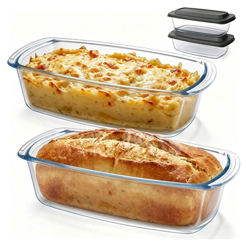 AA77 Cam Ekmek Kalıbı 7.6 Bard - Food Storage Glass Containers Large incelemesi ve fiyatı