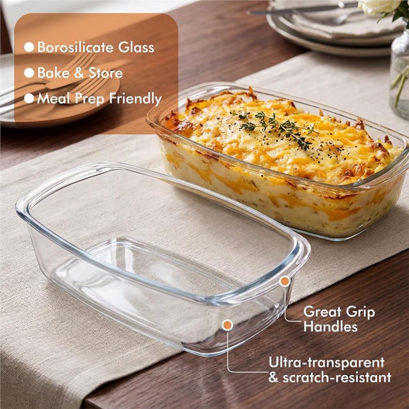 A25F-2-Pack BÜYÜK 7,6 Bardak/1 - Food Storage Glass Containers Large incelemesi ve fiyatı