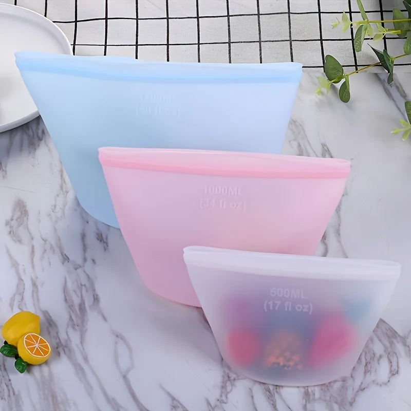 Yeniden Kullanılabilir Silikon - Food Storage Zipper Bags incelemesi ve fiyatı