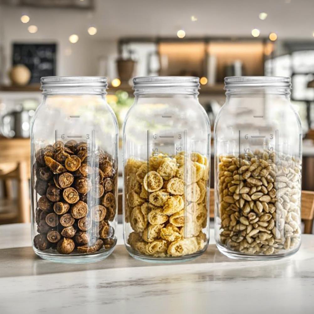 2000ML Geniş Ağızlı Mason Cam  - Food Storage Glass Containers Large incelemesi ve fiyatı