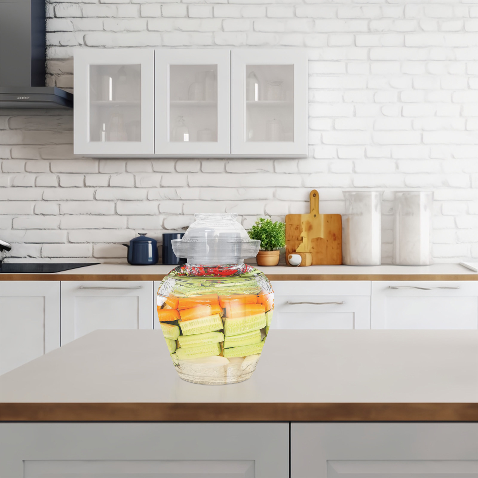 Büyük Kapasiteli Cam Turşu Kav - Food Storage Glass Containers Large incelemesi ve fiyatı