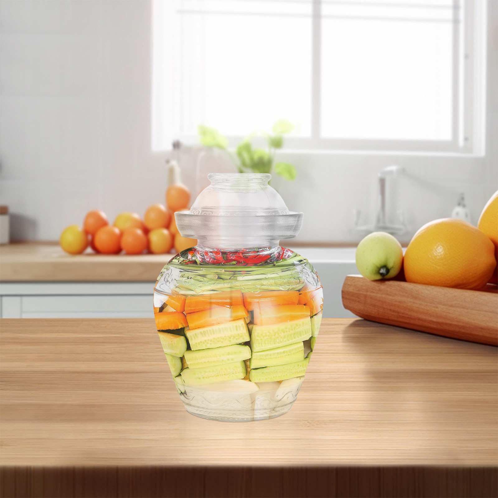 Büyük Kapasiteli Cam Turşu Kav - Food Storage Glass Containers Large incelemesi ve fiyatı