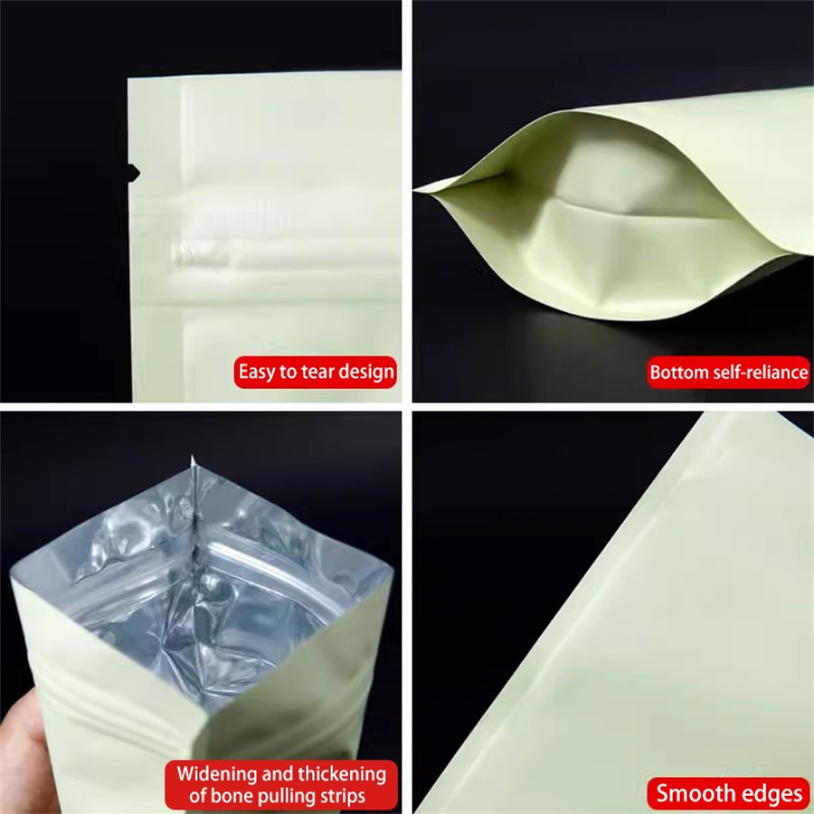 50/100 adet mat soluk sarı fer - Food Storage Zipper Bags incelemesi ve fiyatı
