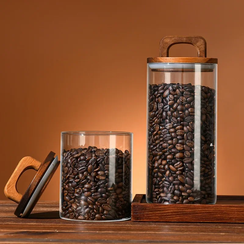 Bambu kapaklı şeffaf cam kavan - Food Storage Jars With Lids incelemesi ve fiyatı