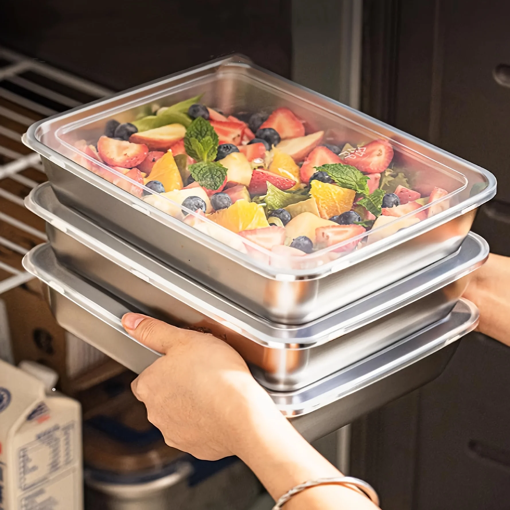 3 adet Paslanmaz Çelik Gıda Sa - Food Storage For Camping incelemesi ve fiyatı