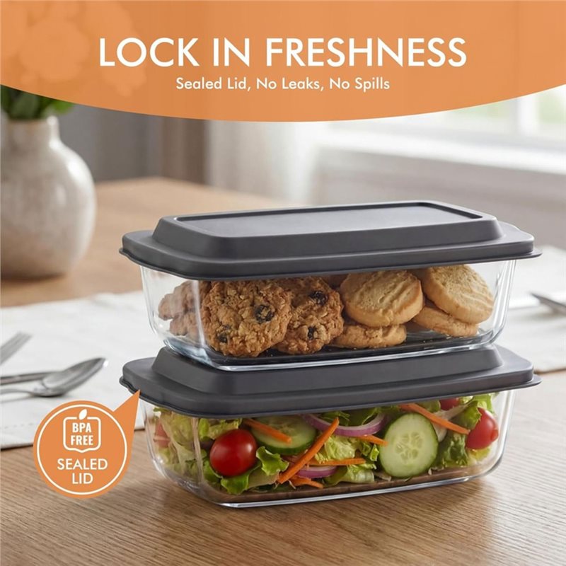 FYBL-Glass Loaf Pan, 2'li Pake - Food Storage Glass Containers Large incelemesi ve fiyatı