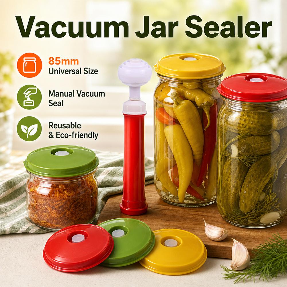 Vakumlu Kavanoz Kapakları Vaku - Food Storage Jars With Lids incelemesi ve fiyatı