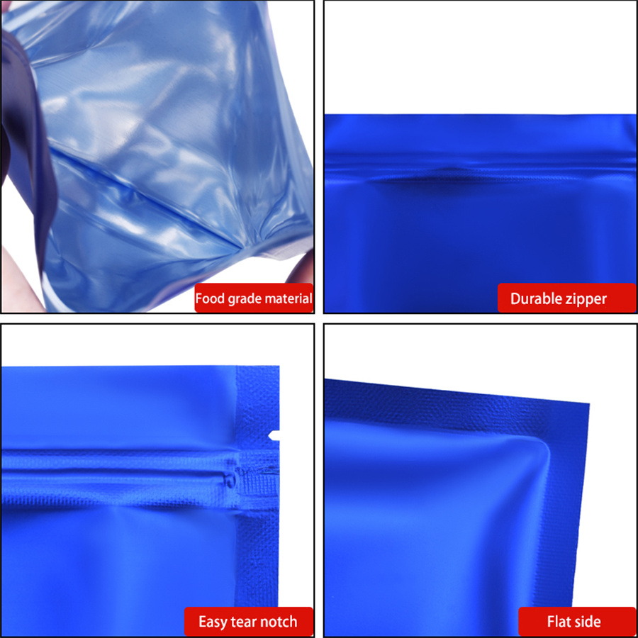 100 adet Mat Mavi Folyo Fermua - Food Storage Zipper Bags incelemesi ve fiyatı