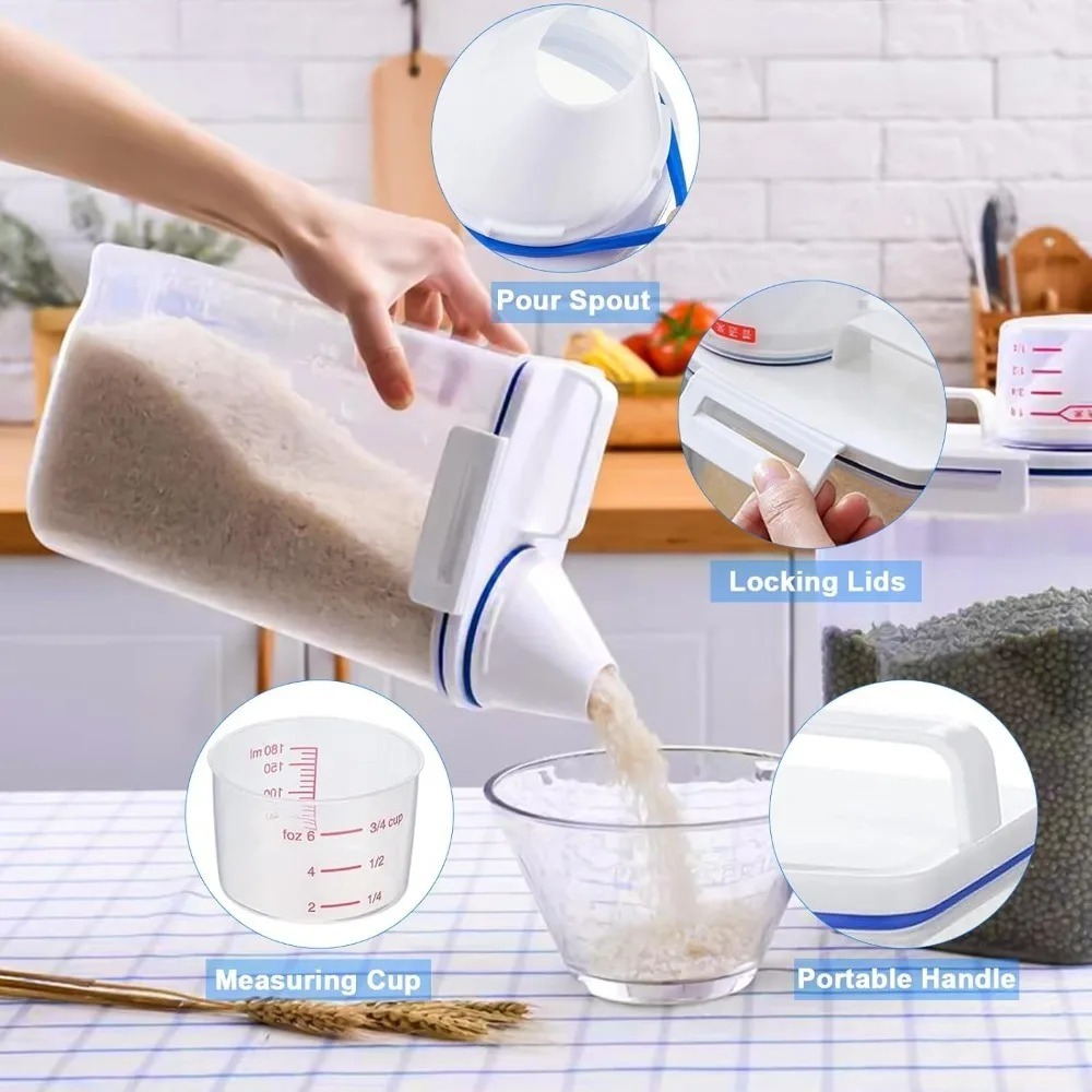 Pirinç Kuru Gıda Saklama Kabı  - Food Storage Jars Plastic incelemesi ve fiyatı
