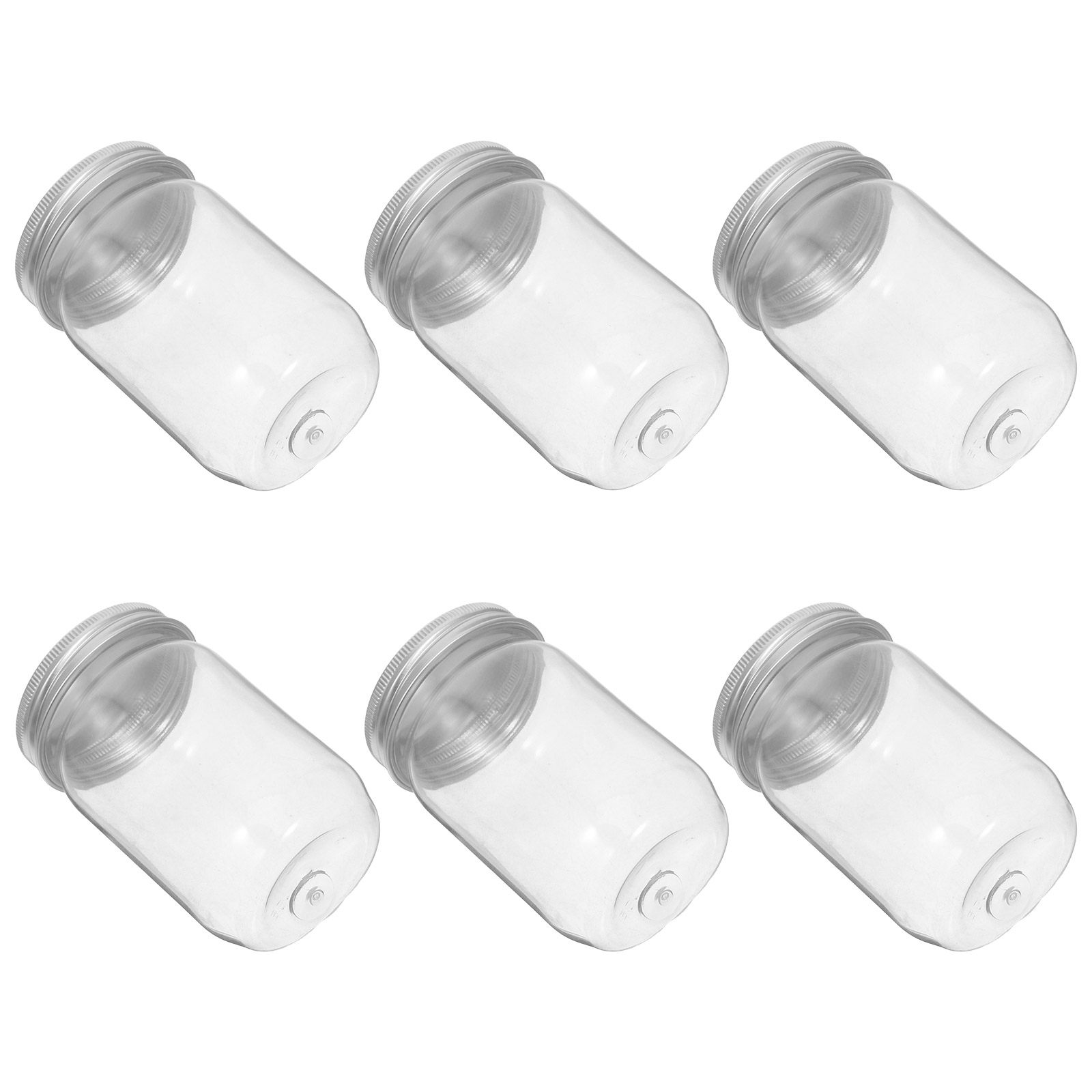 6 adet şeffaf plastik Mason ka - Food Storage Jars With Lids incelemesi ve fiyatı