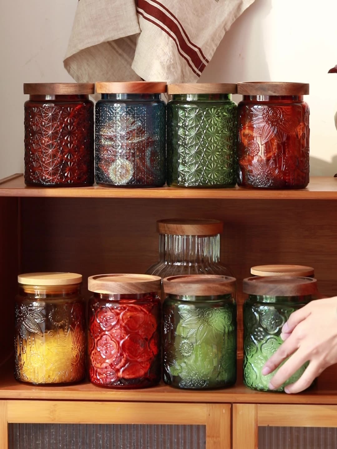 Vintage cam mutfak depolama ka - Food Storage Jars With Lids incelemesi ve fiyatı