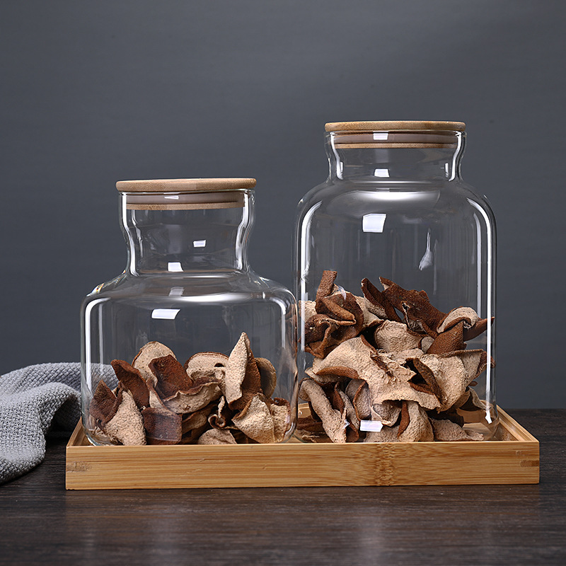 3800 ml Bambu Kapaklı Cam Mutf - Food Storage Glass Containers Large incelemesi ve fiyatı