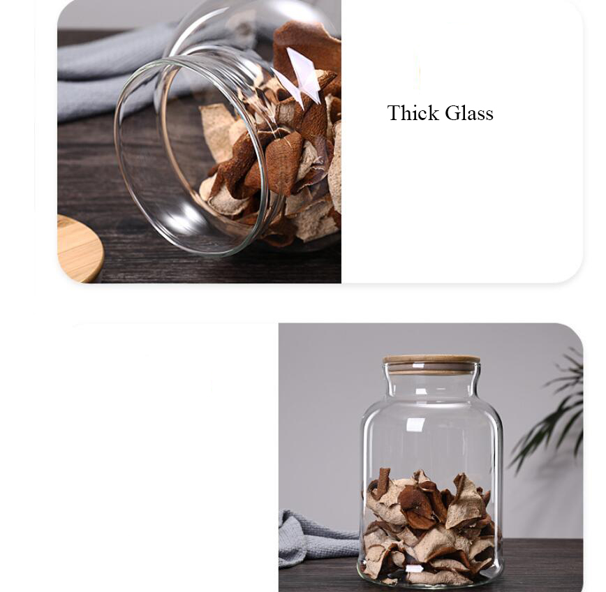 3800 ml Bambu Kapaklı Cam Mutf - Food Storage Glass Containers Large incelemesi ve fiyatı