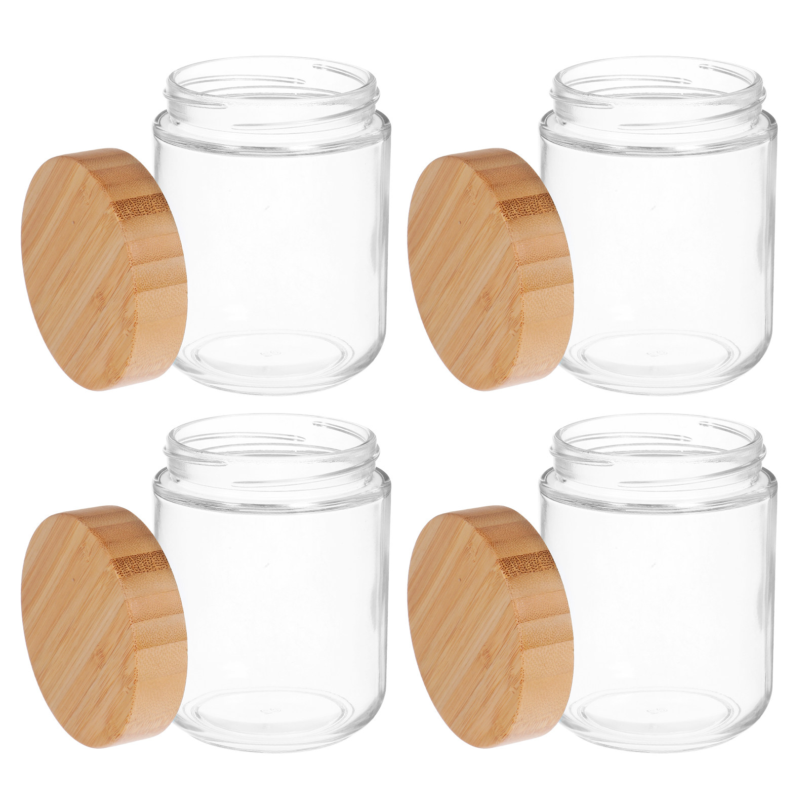 4 Adet Cam Mutfak Saklama Kava - Food Storage Jars With Lids incelemesi ve fiyatı