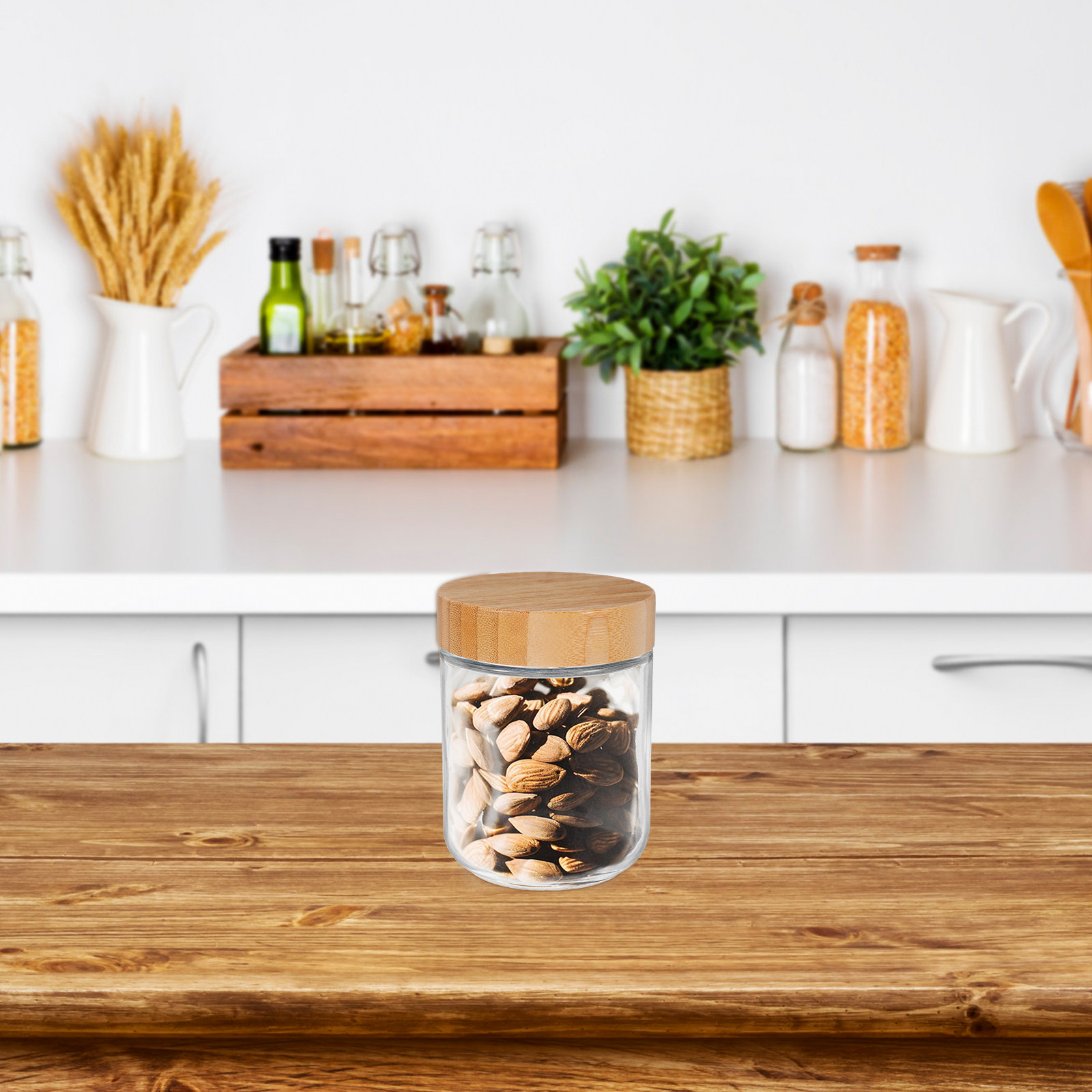 4 Adet Cam Mutfak Saklama Kava - Food Storage Jars With Lids incelemesi ve fiyatı